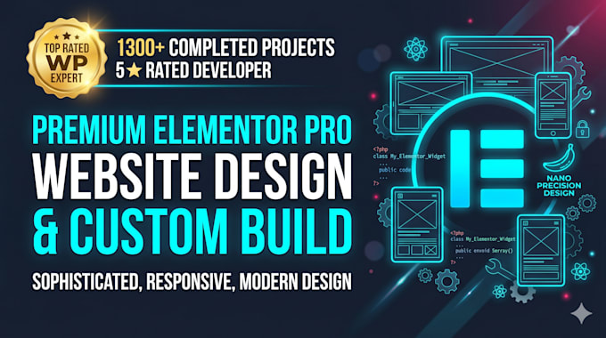 build a premium elementor pro wordpress website
