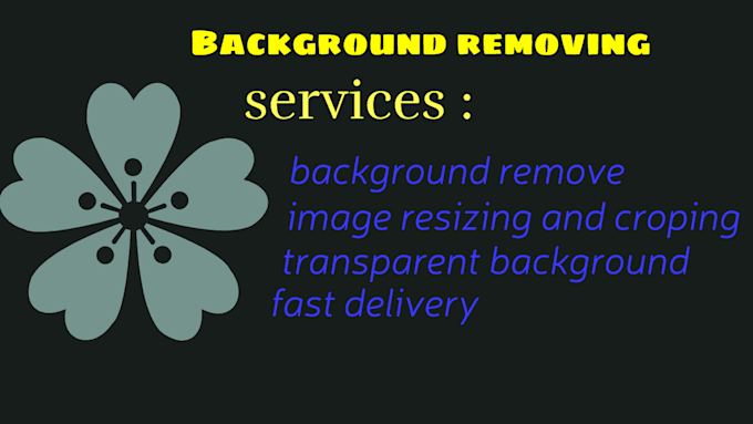 erase the background from your picture or video