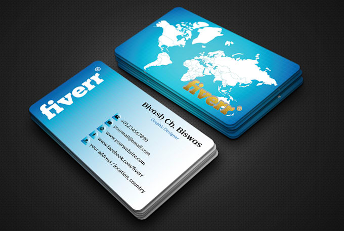 design modern minimal stylish business card