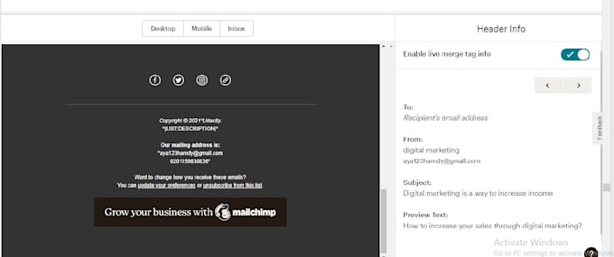 create email marketing campaign