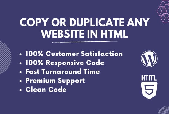 Create, copy website in html template by Veteranwebdev | Fiverr