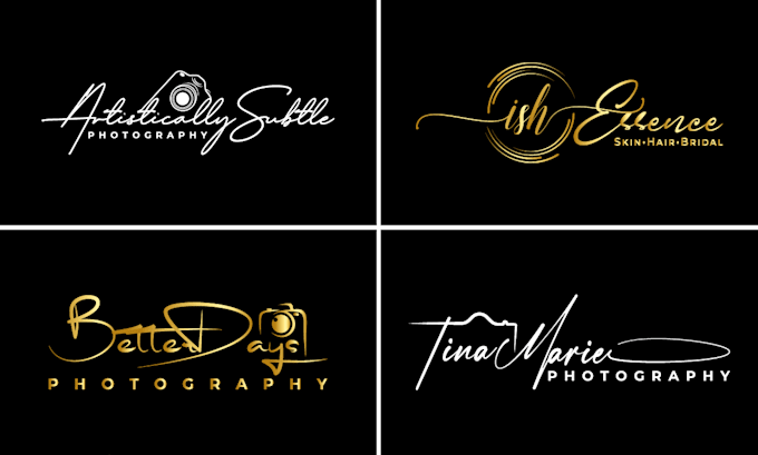 design photography, signature, scripted, cursive, style logo