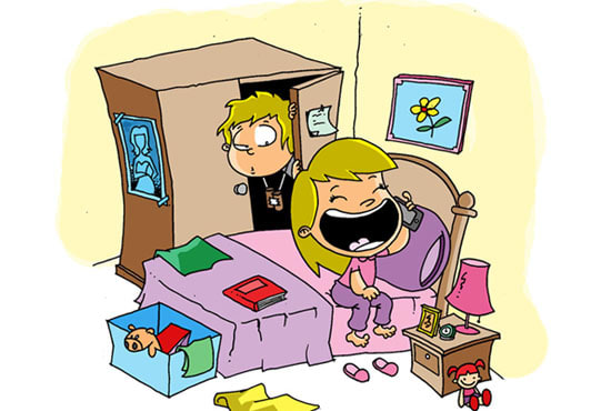 Draw Cute Children Story Illustration By Pyrrth