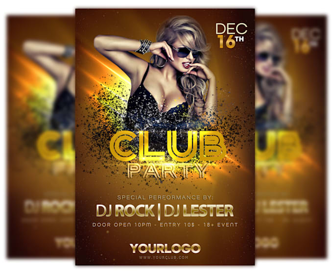 design creative custom flyer, poster and banner design