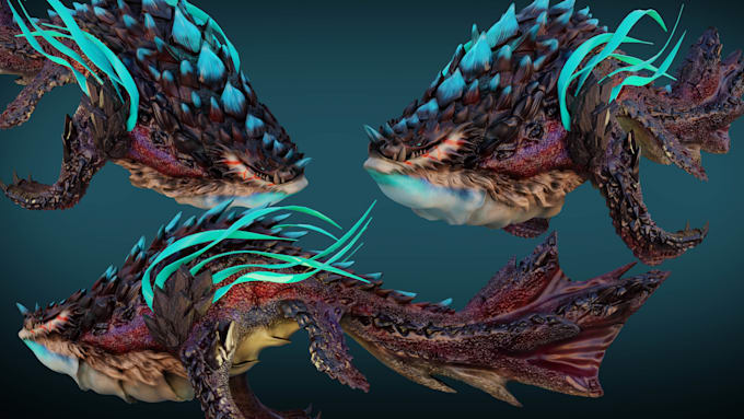 create  3d model of an animal or creature