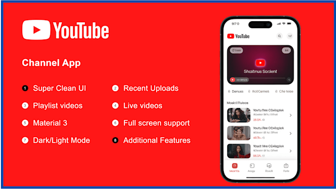 create you a youtube channel app