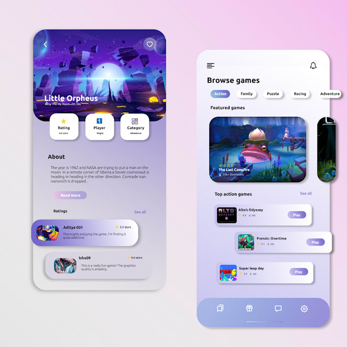 Do simple and minimalistic ui and ux design by Hilloldeb702 | Fiverr