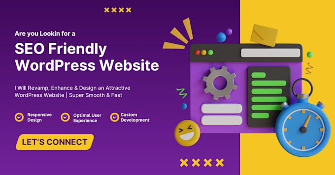 create attractive SEO friendly wordpress website