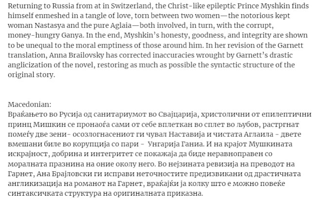 do translation from english to any slavic language