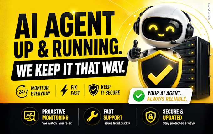 do monthly ai agent maintenance and uptime monitoring
