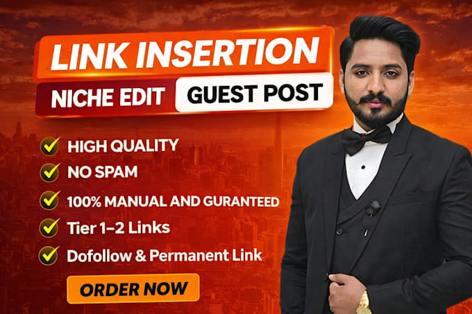 do link insertion, niche edits for SEO backlinks with high da link building