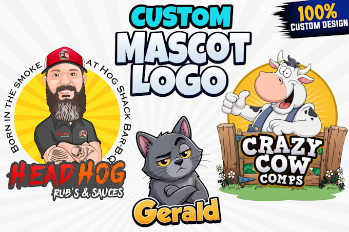 design a custom mascot logo for your business