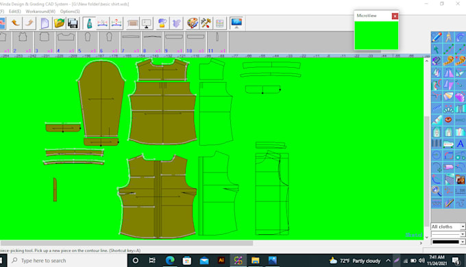 do garments pattern cad design