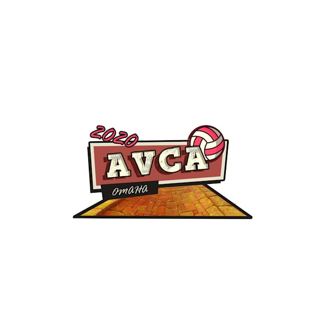 design a 2020 volleyball coaches convention logo in 1 day