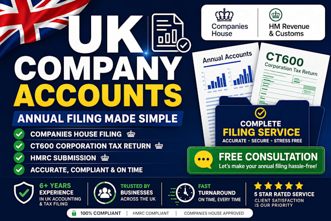 file UK company accounts and corporation tax return ct600