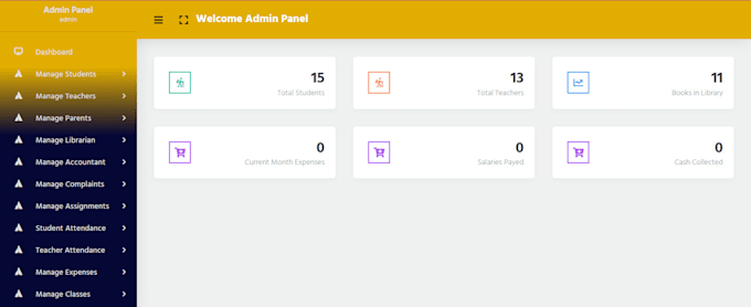 Design and develop database management system in php mysql by ...