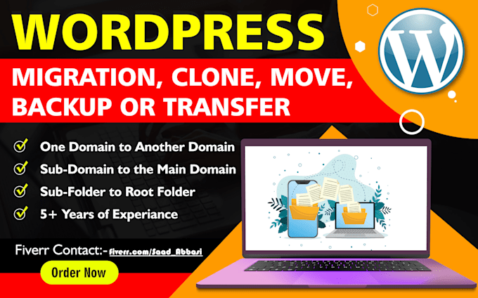 clone, transfer or migrate the wordpress site