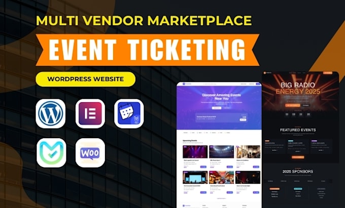 build a professional event marketplace and ticket selling website
