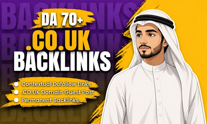 create high quality homepage co uk backlinks  da 50 to 70