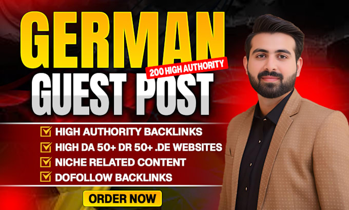 build quality high authority german guest post dofollow white hat SEO backlinks