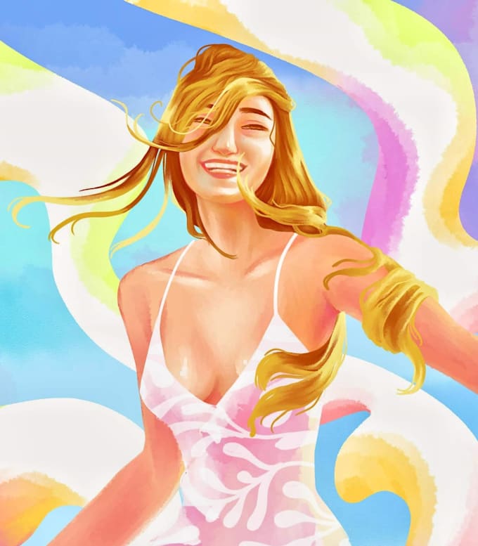 illustrate anything, posters, stickers, people and etc