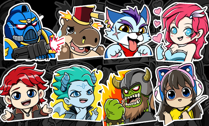 draw custom emoji emotes avatar icon sticker