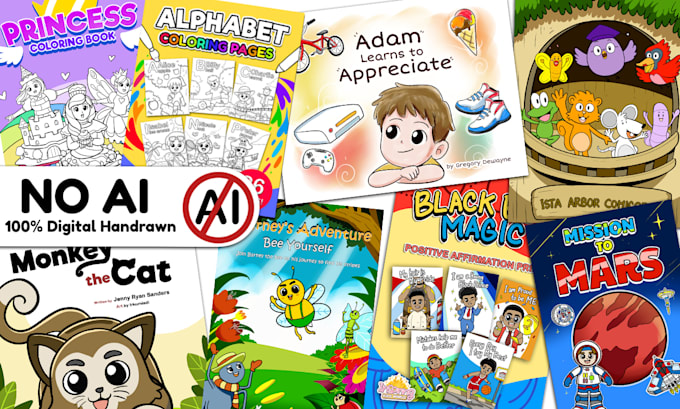 illustrate children book and kids book art