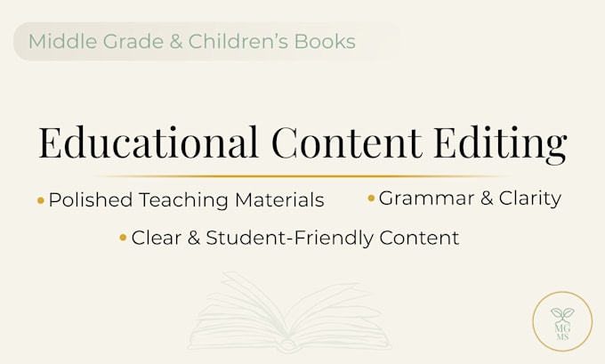 proofread and edit educational or teacher content
