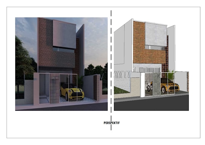 create 3d model exterior and interior