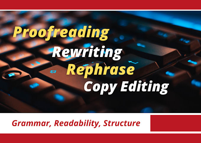 edit content, polish, and professionally proofread it