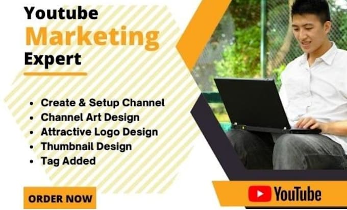 create youtube channel with logo and banner