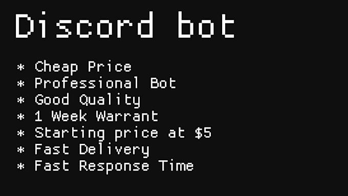 Code a discord bot using python for you by Leggyydev | Fiverr