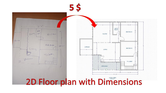create 2d 3d floor plan with elevations