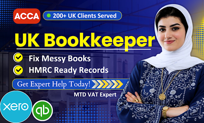 be your uk bookkeeper for xero bookkeeping and UK vat return
