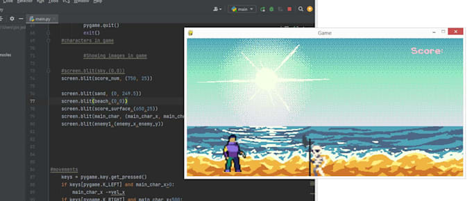 Make a simple 2d python game using pygame module by Stefan_dev | Fiverr