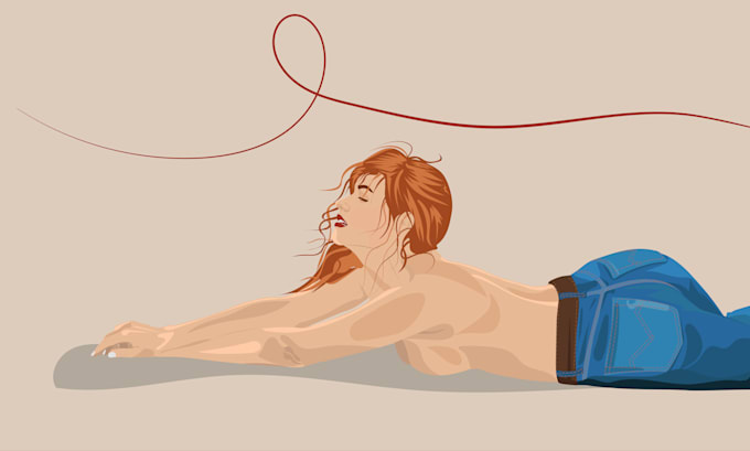 create flat or vector art illustration in modern style