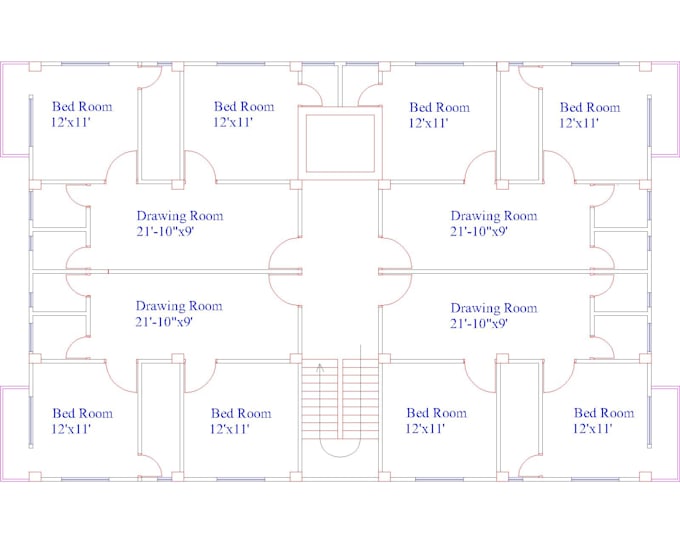Draw your floor plan, elevations, sections plan in cad by Mdomar1994 ...