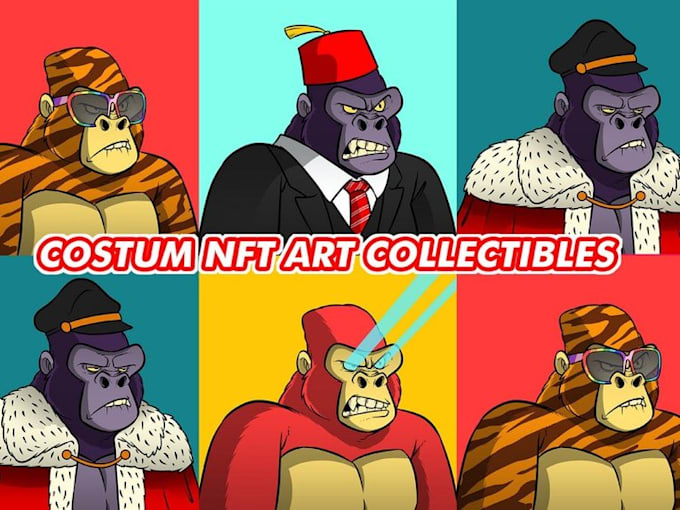 You will get custom cartoon for nft art nft art generate