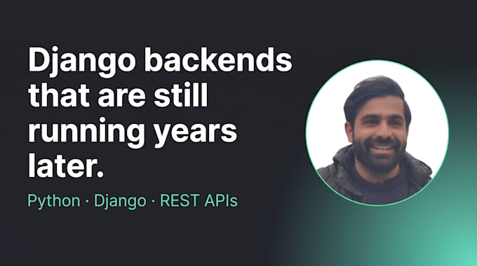 build or fix your python django web app and rest API