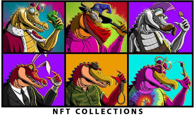 Create nft art, nft collections, nft character designs by