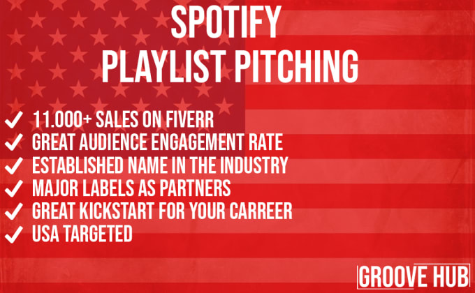 Hire a freelancer to pitch music to a USA network of organic spotify playlists