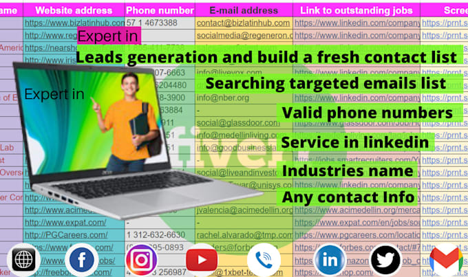 generate b2b leads and search active emails for any company