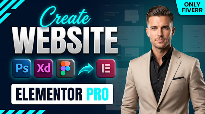 convert psd, xd, figma to wordpress website using elementor pro
