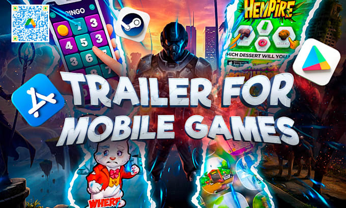 be creating a video for a mobile game and an app for googleplay and appstore