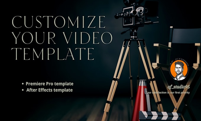 professionally edit your after effects or premiere pro templates