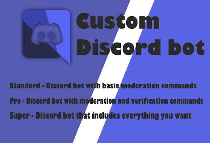 Create custom discord bot with python by Code5058 | Fiverr