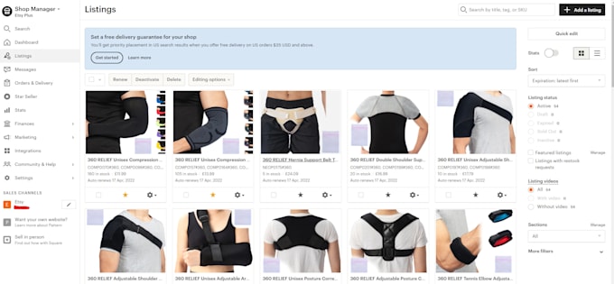 do etsy ebay amazon listings with images editing