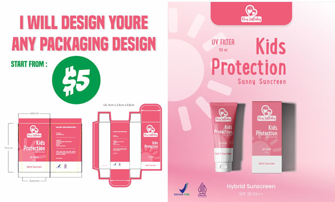 make a packaging design and photoshop editing