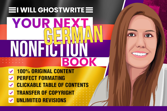 ghostwrite your nonfiction book or ebook in german, deutsch