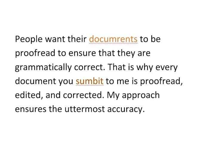 manually proofread edit and correct any text